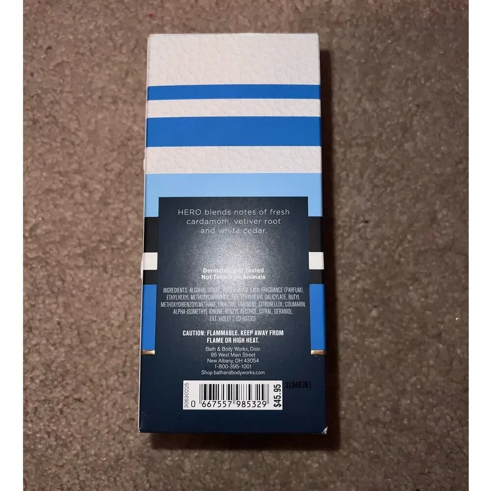 New Bath & Body Works Mens Hero Collection